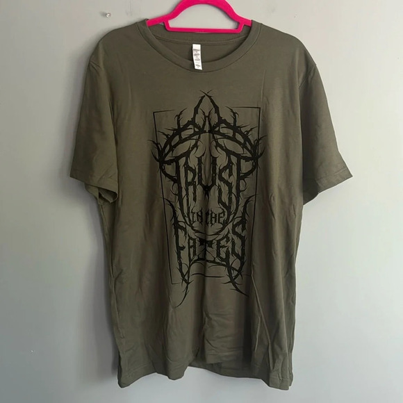 Bookish Box January “Trust in the Fates” T-shirt size XL Green - Picture 1 of 5